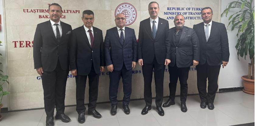 İMEAK DTO Yönetim Kurulu Başkanımız Tamer Kıran ve Şube Başkanlarımız, UAB Tersaneler ve Kıyı Yapıları Genel Müdürü Salih Tan'ı Ziyaret Etti